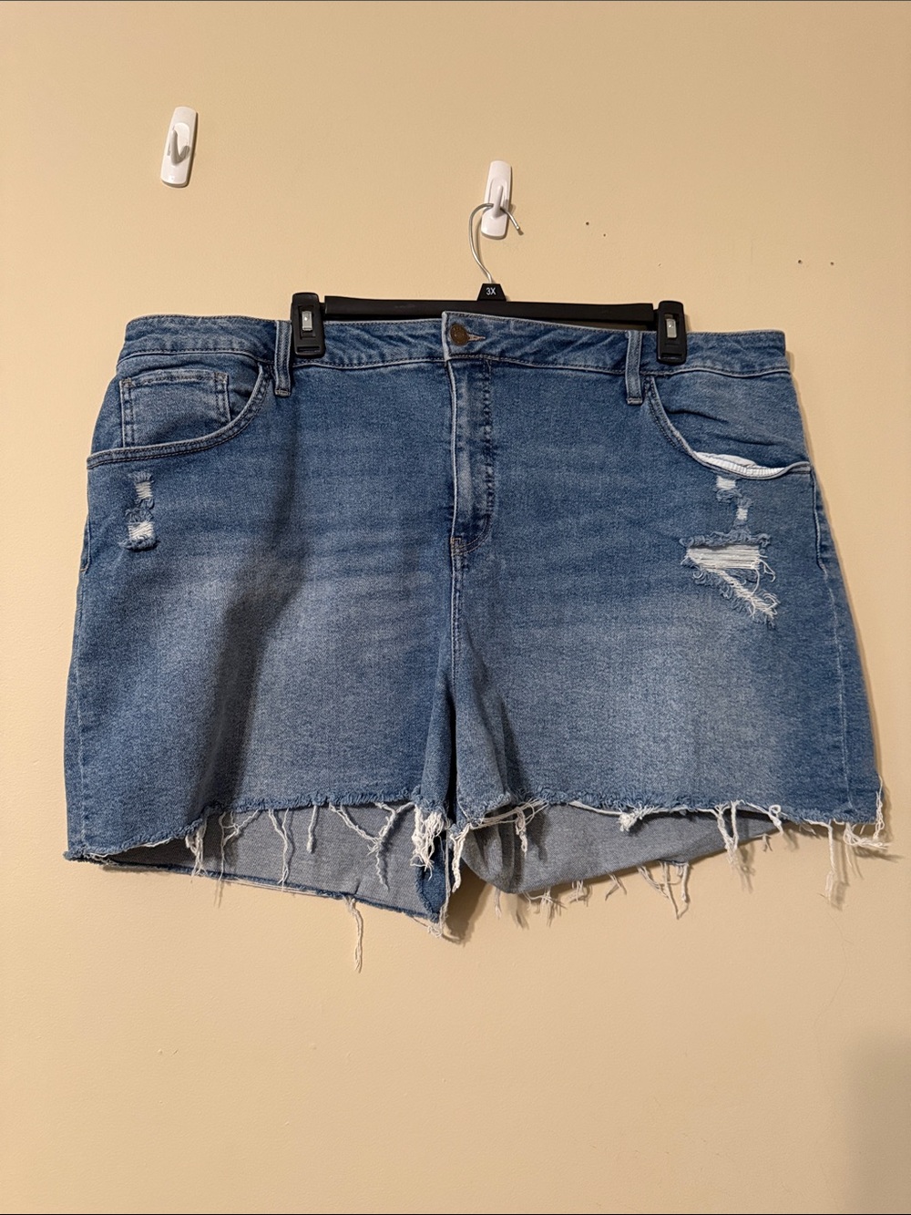 Ava & Viv Distressed Blue Denim Cutoff Shorts